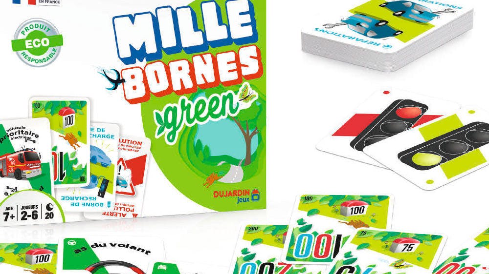 boîte de jeu Mille Bornes Green