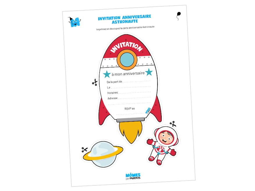 Carte D Anniversaire Astronaute Momes Net