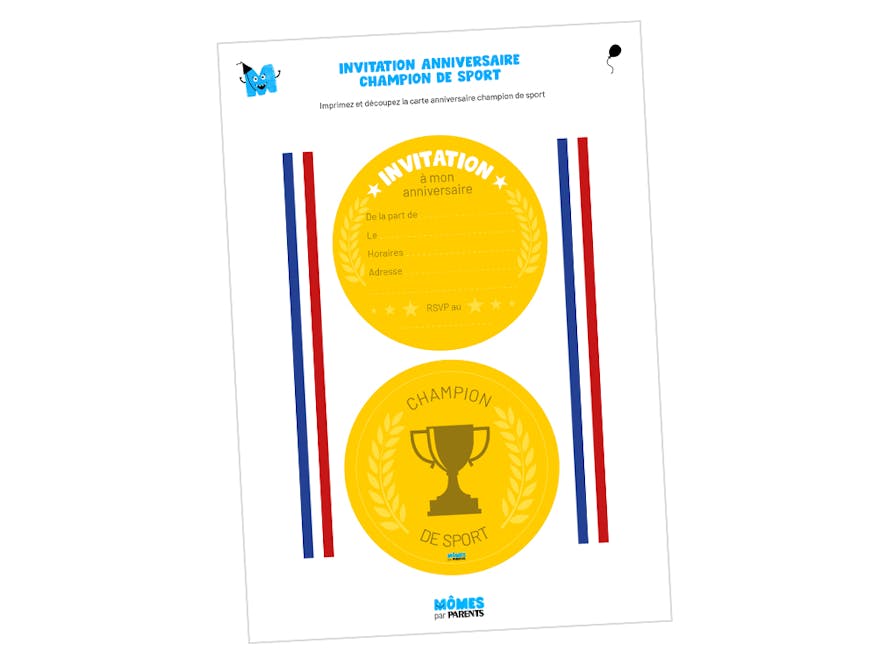 Carte D Anniversaire Champion De Sport Momes Net Carte D Anniversaire Champion De Sport Momes Net