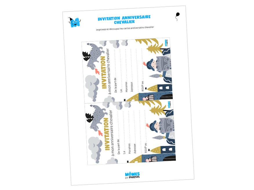 Carte D Anniversaire Chevalier Momes Net Carte D Anniversaire Chevalier Momes Net