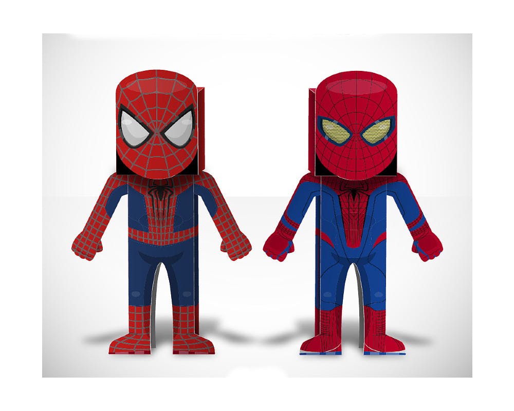 Spiderman en paper toys