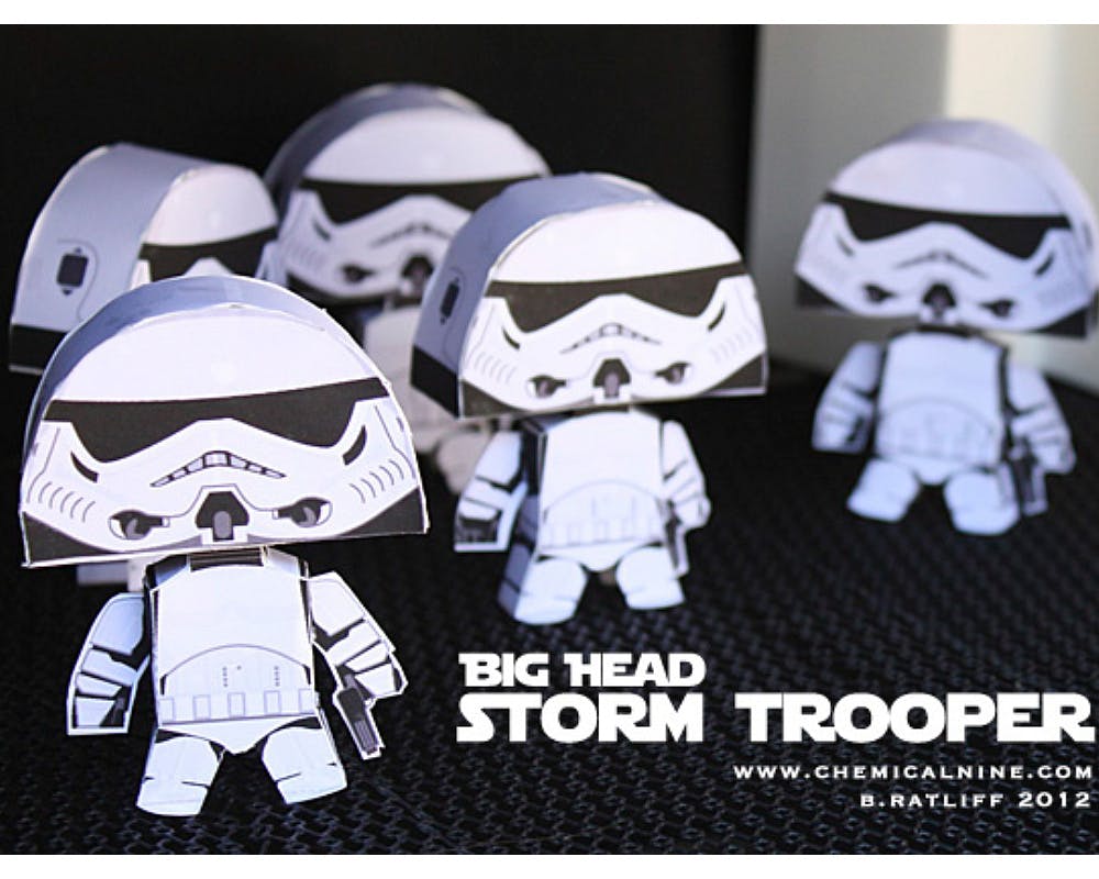 paper toys Star Wars