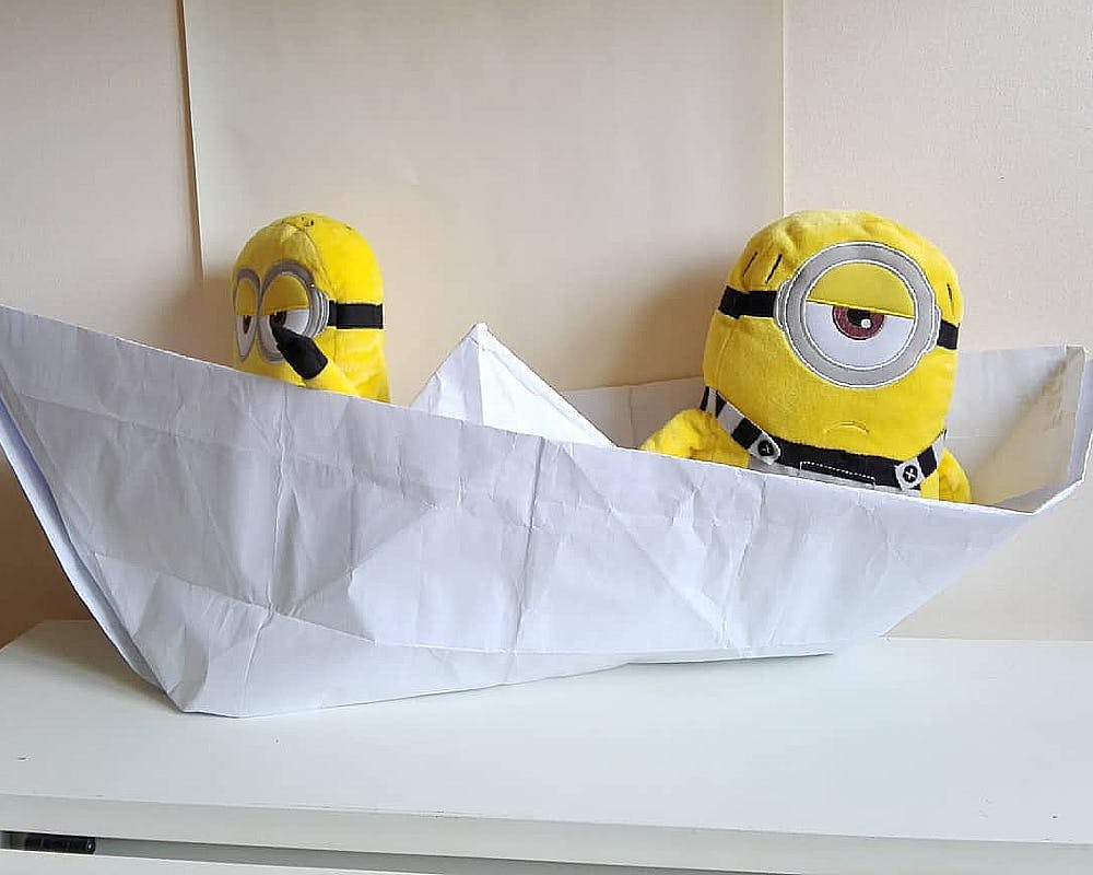 un origami bateau