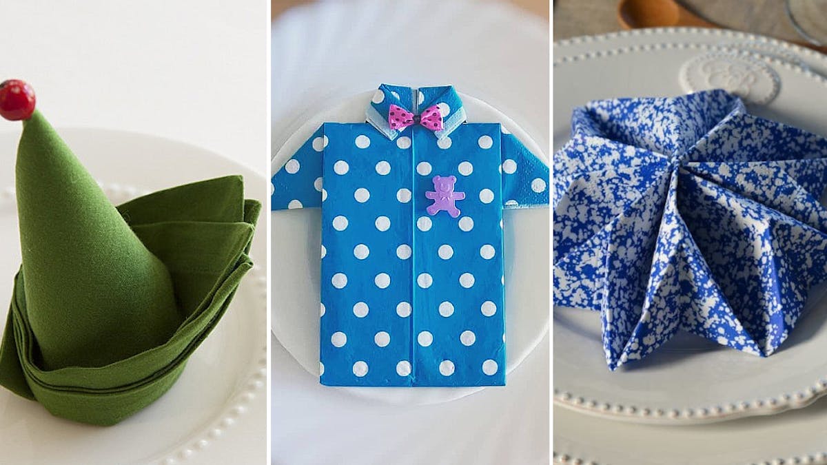 25 Idees De Pliages De Serviettes Pour Noel Paques Momes Net 25 Idees De Pliages De Serviettes Pour Noel Paques Momes Net