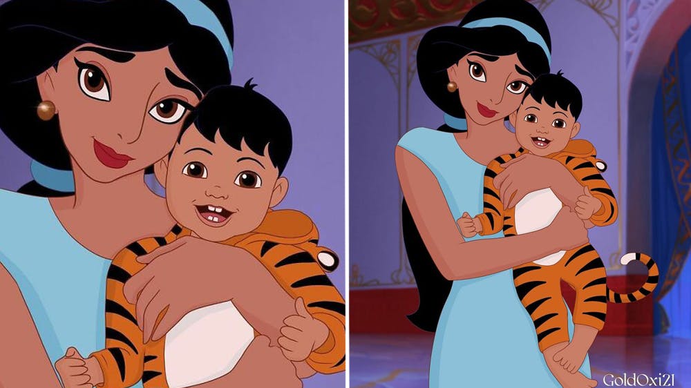 La princesse Disney Jasmine devenue maman par Oksana Pashchenko