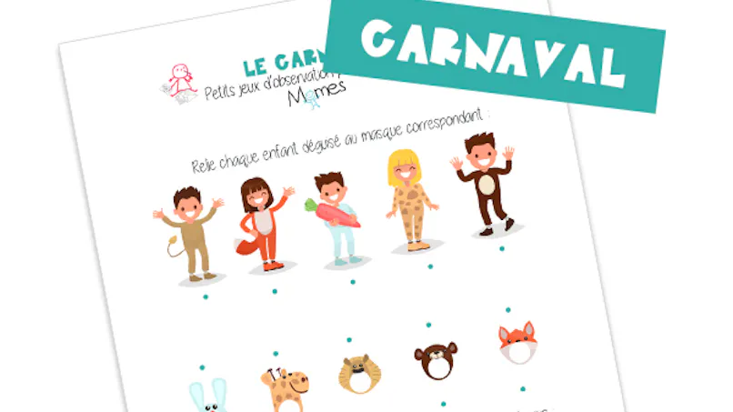 Jeux Sur Le Carnaval à Imprimer
