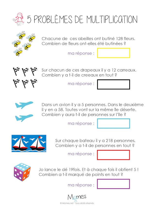 5 Probl mes De Multiplications Pour Le CM1 MOMES 5-probl-mes-de-multiplications-pour-le-cm1-momes
