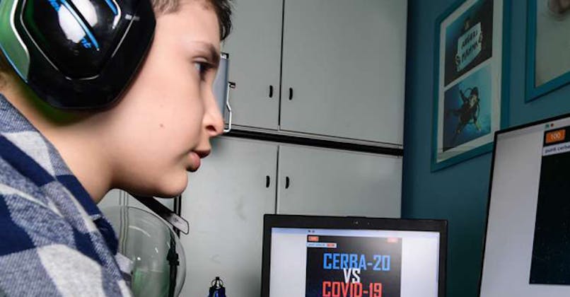 Lupo Daturi 9 ans crée jeu virtuel contre
      coronavirus