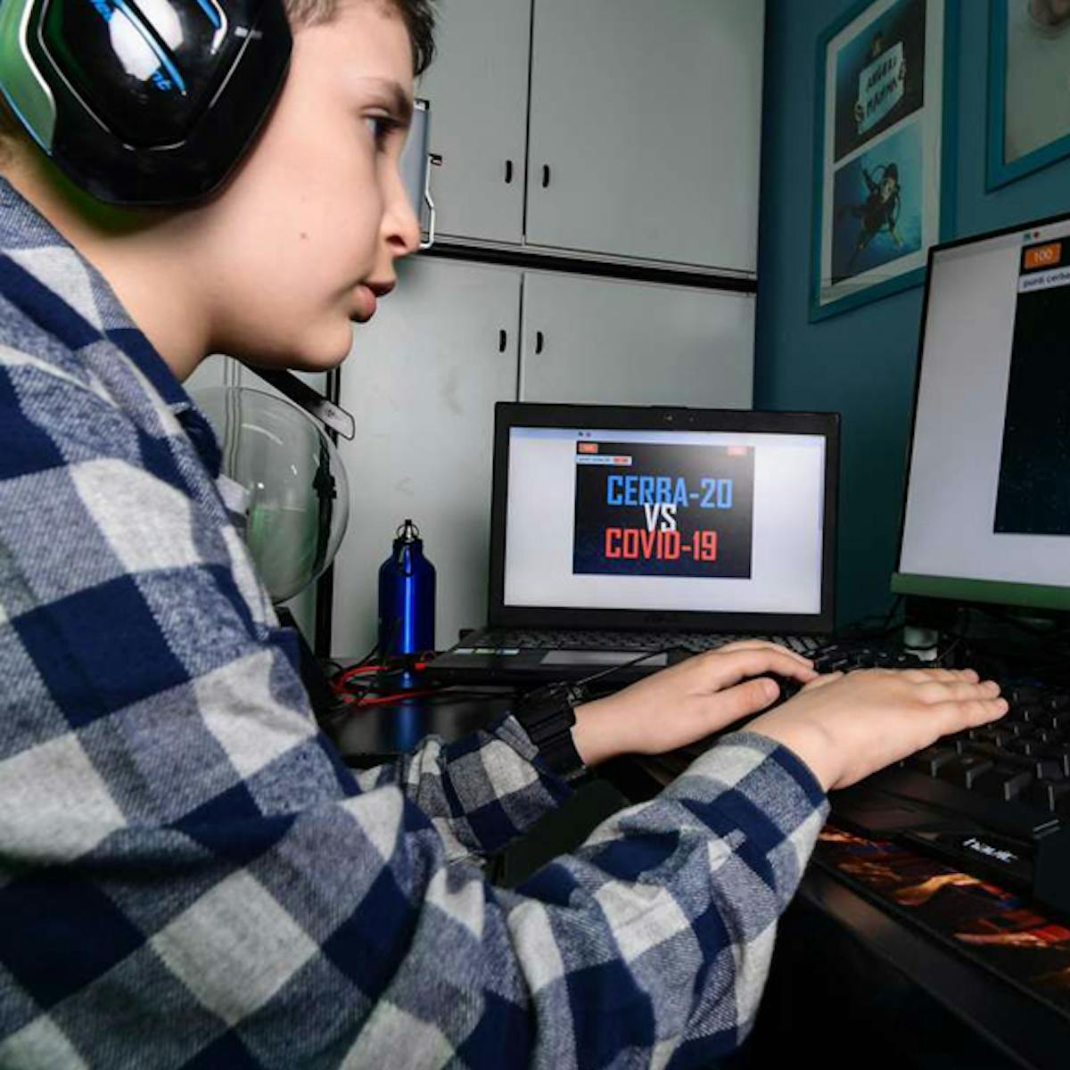 À 9 ans, il crée un jeu virtuel pour détruire le coronavirus