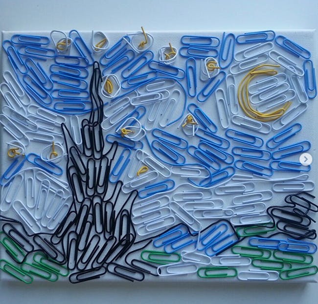 Cet artiste reproduit des tableaux c l bres avec des Cet artiste reproduit des tableaux c l bres avec des