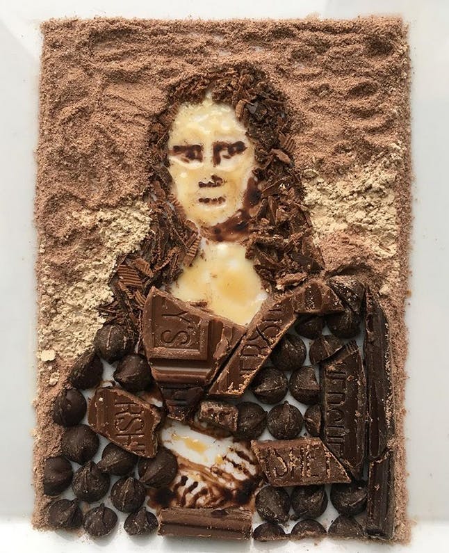 Cet artiste reproduit des tableaux c l bres avec des Cet artiste reproduit des tableaux c l bres avec des