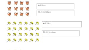 Additions et multiplications: exercice