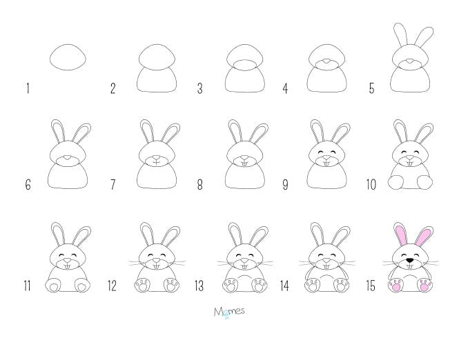 Apprendre A Dessiner Un Lapin Momes Net Apprendre A Dessiner Un Lapin Momes Net