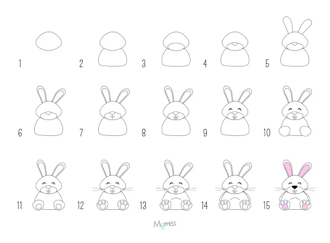 Tuto : Dessin de lapin facile | MOMES