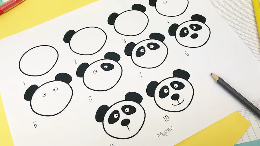 Comment dessiner un panda ? | MOMES