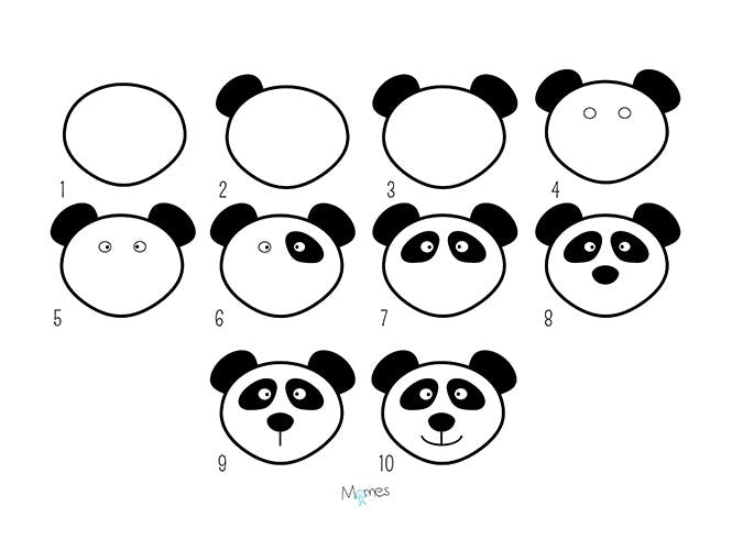 Apprendre A Dessiner Un Panda Momes Net Apprendre A Dessiner Un Panda Momes Net