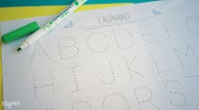 Apprendre à écrire : les lettres en pointillés, un exercice pour se  familiariser avec l'écriture !