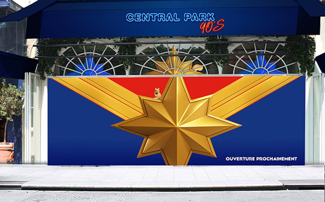Central Park 90's: temporary bar devoted to the 90's and Captain Marvel in  Paris 