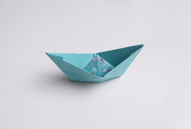 résultat diy de l'origami bateau en papier momes.net