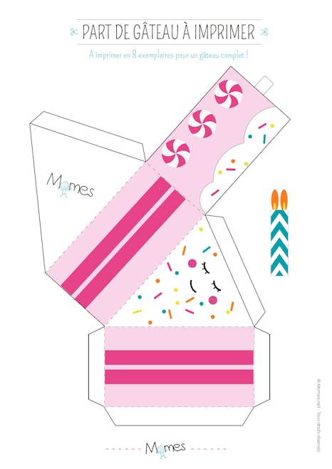 Boite Part De Gateau A Imprimer Momes Net Boite Part De Gateau A Imprimer Momes Net
