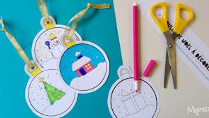 Coloriage de boules de Noël  MOMES.net