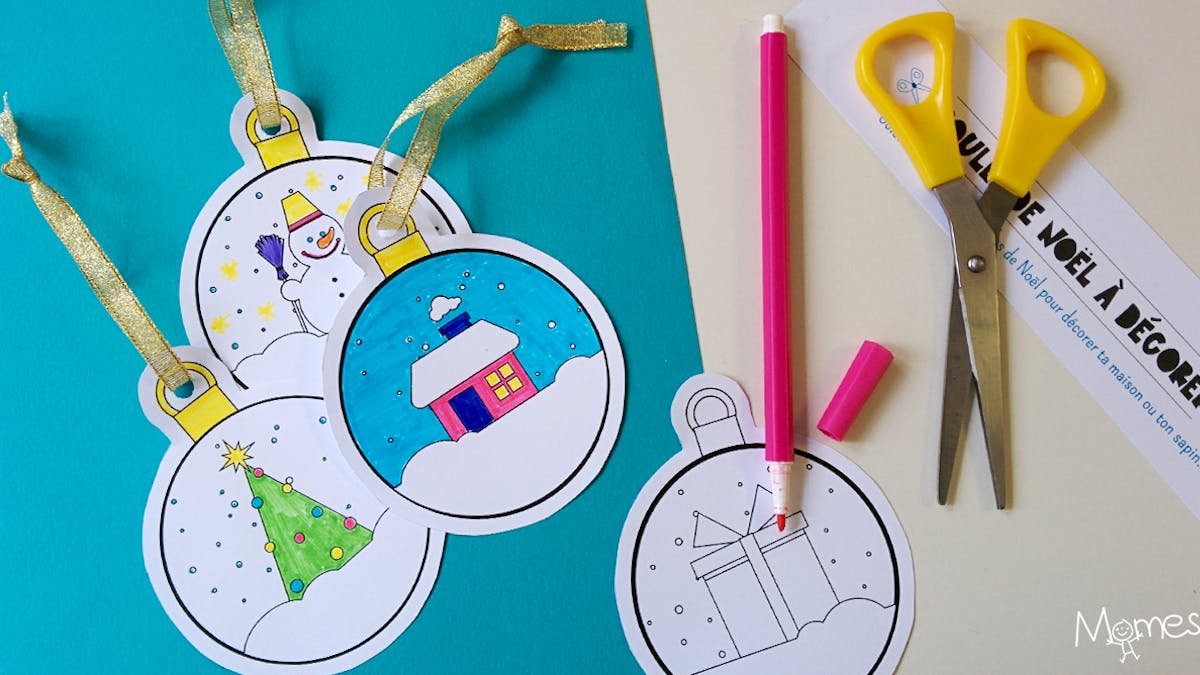 Boules Noel A Colorier Et Imprimer Momes Net Boules Noel A Colorier Et Imprimer Momes Net