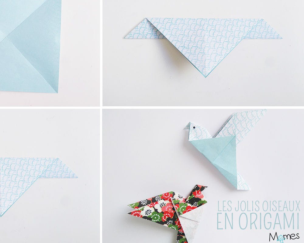 Bricolage : un oiseau en origami
