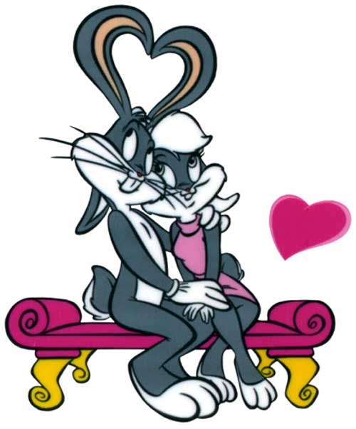 Bugs Bunny et Lola Bunny (Les Looney Tunes)