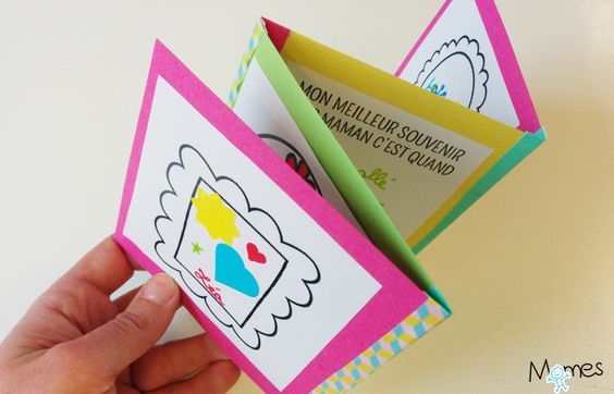 Un carnet accordéon pour la fête des mères | MOMES.net