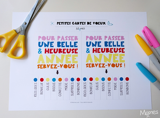 Carte De Voeux Servez Vous A Imprimer Momes Net