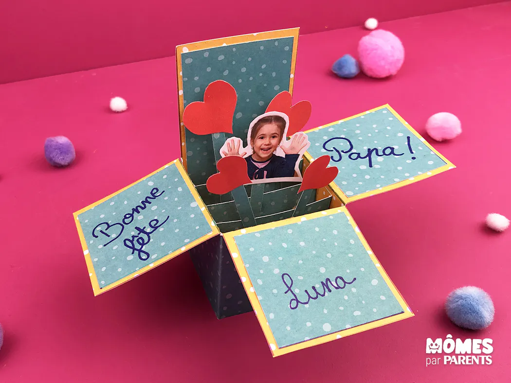 Diy Carte Cube Fete Des Peres Momes Net Diy Carte Cube Fete Des Peres Momes Net