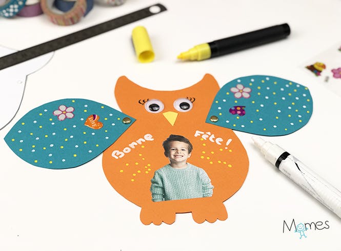 Carte Hibou Trop Chouette A Fabriquer Momes Net Carte Hibou Trop Chouette A Fabriquer Momes Net
