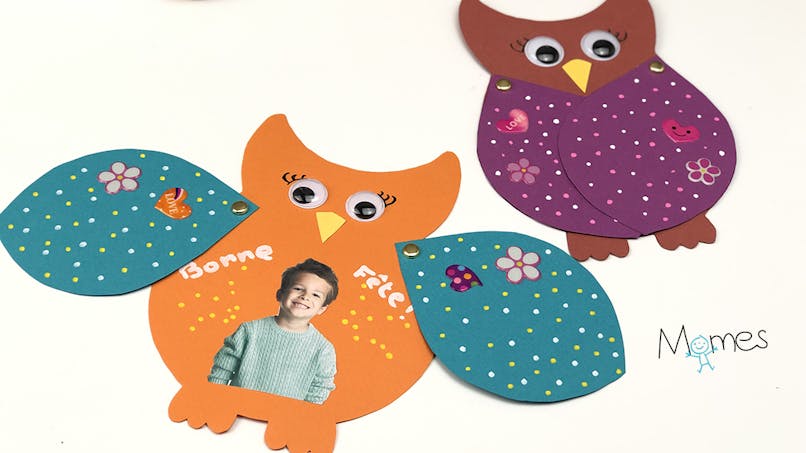 Carte Hibou Trop Chouette A Fabriquer Momes Net Carte Hibou Trop Chouette A Fabriquer Momes Net