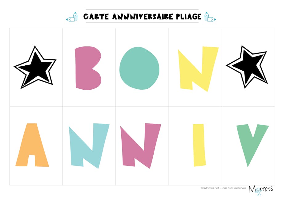 Carte D Anniversaire A Imprimer Momes Net Carte D Anniversaire A Imprimer Momes Net