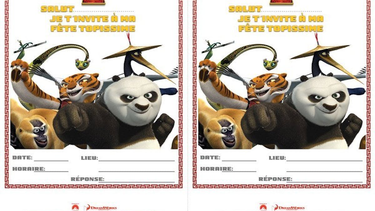 Carte D Invitation Kung Fu Panda Momes Net Carte D Invitation Kung Fu Panda Momes Net