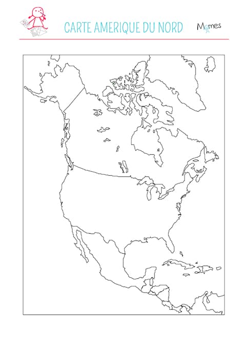 Carte Amérique du Nord