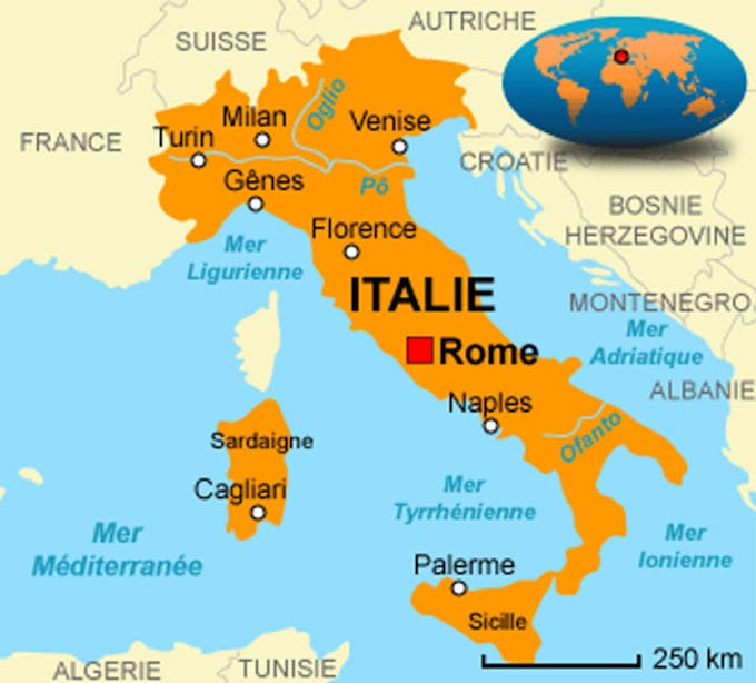 carte de l italie