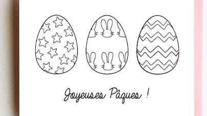 carte de paques oeufs à colorier carte de paques oeufs à colorier