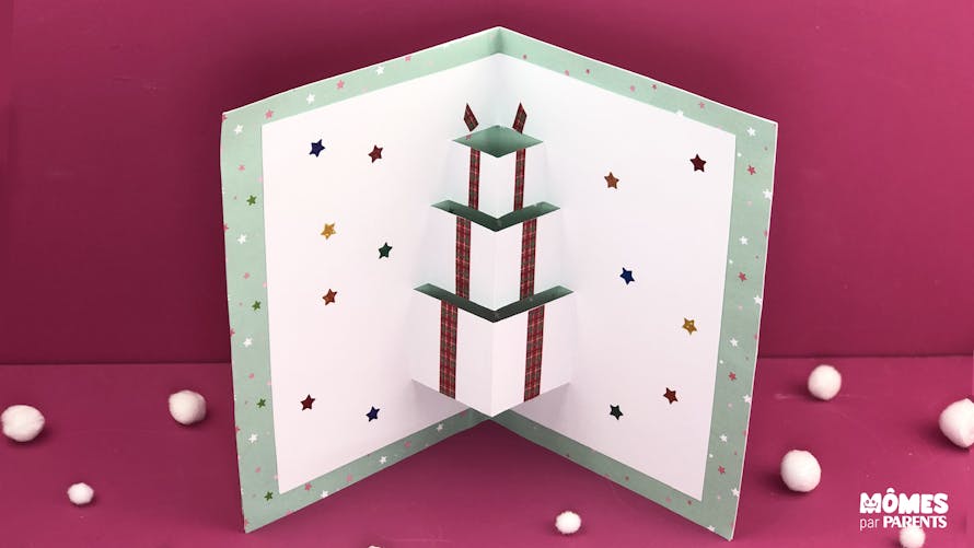Carte de vœux Cadeaux de Noël en 3D