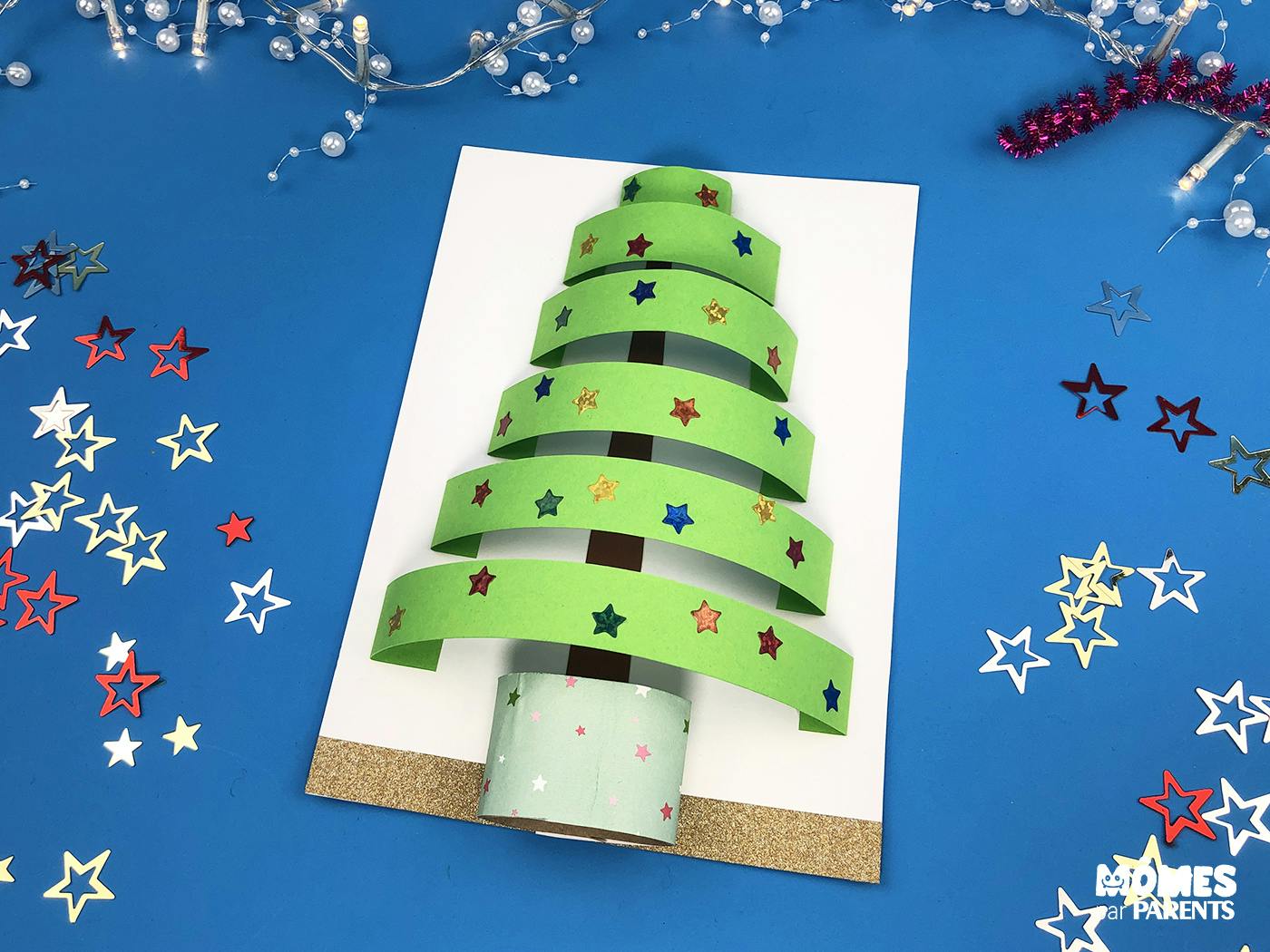 DIY Carte Sapin de Noël en relief  MOMES