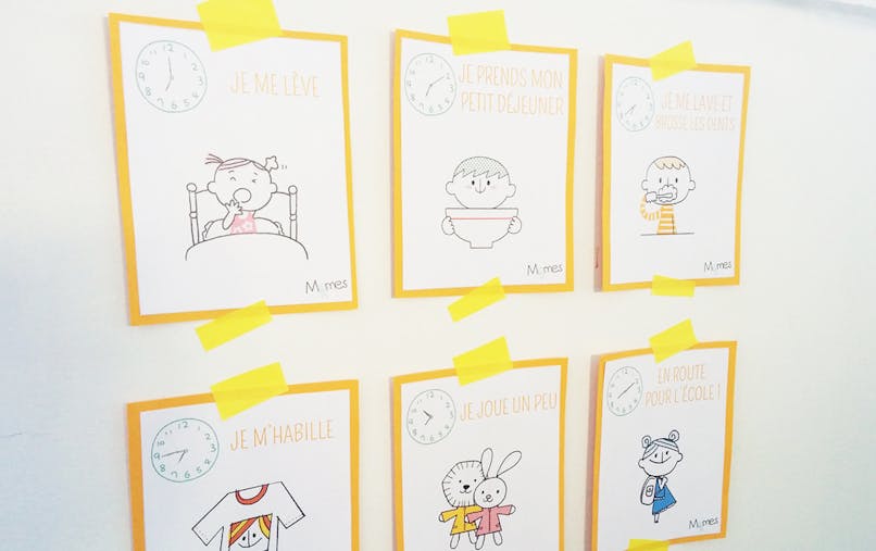 Cartes Routines Du Matin Et Du Soir Momes Net Cartes Routines Du Matin Et Du Soir Momes Net
