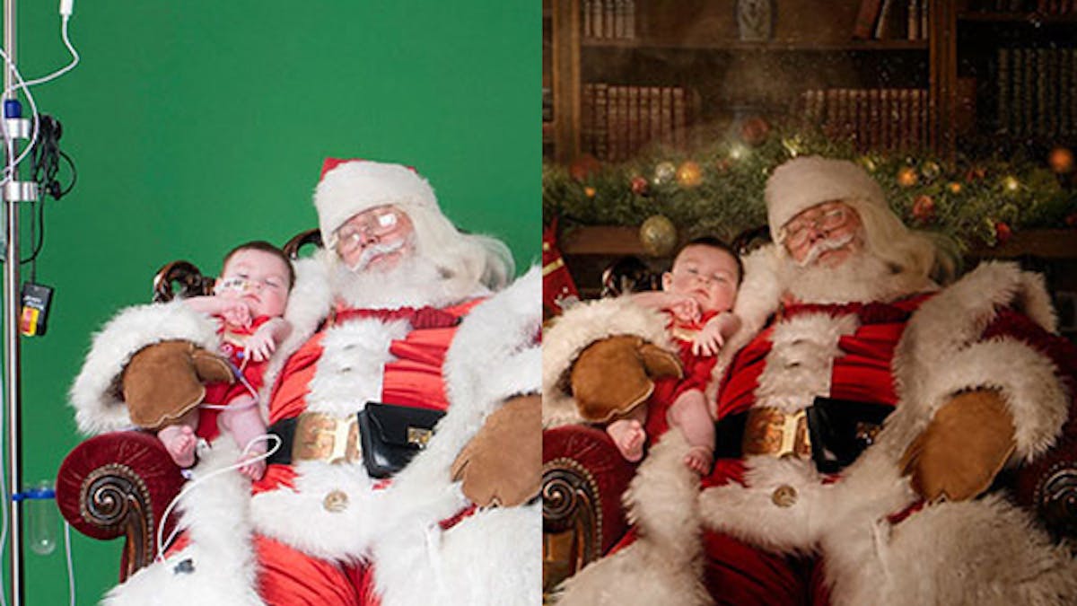 Père Noël enfants malades photos magie Père Noël enfants malades photos magie