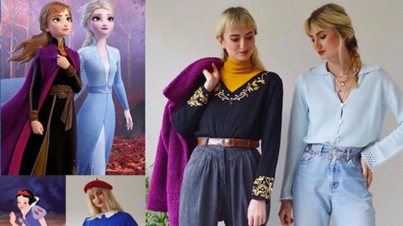tenues sœurs inspirées de personnages célèbres
      instagram