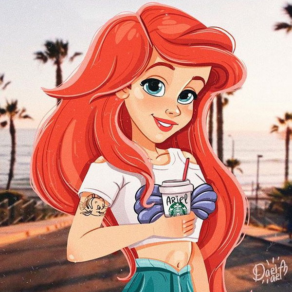 Cette artiste dessine des princesses Disney  r solument 