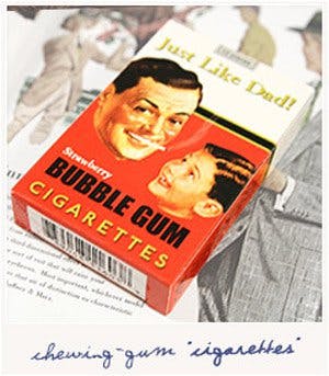 Cigarettes chewing-gum