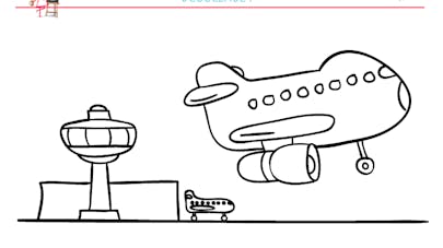 Coloriage aéroport Coloriage aéroport
