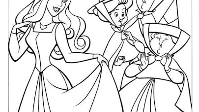 Coloriage Aurore La Belle Au Bois Dormant Momes Net