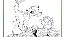 Coloriage Bambi 10