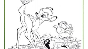 Coloriage Bambi 10