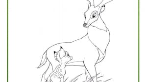 Coloriage Bambi 6